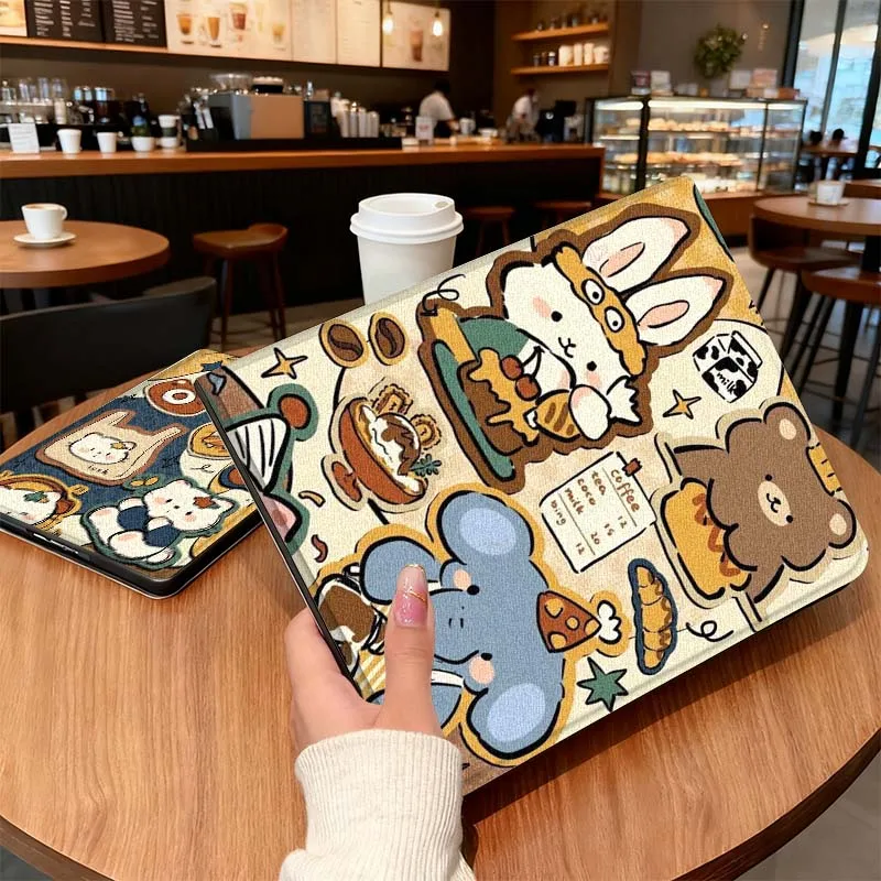 

Cartoon Animal Retro Pattern For Honor Magic Pad 6 7 X8 V6 V7 Pro V8 X9 8 V8 9 13 X8a 2 V9 GT X9a X9 GT2 13.3 Inch Tablet Case