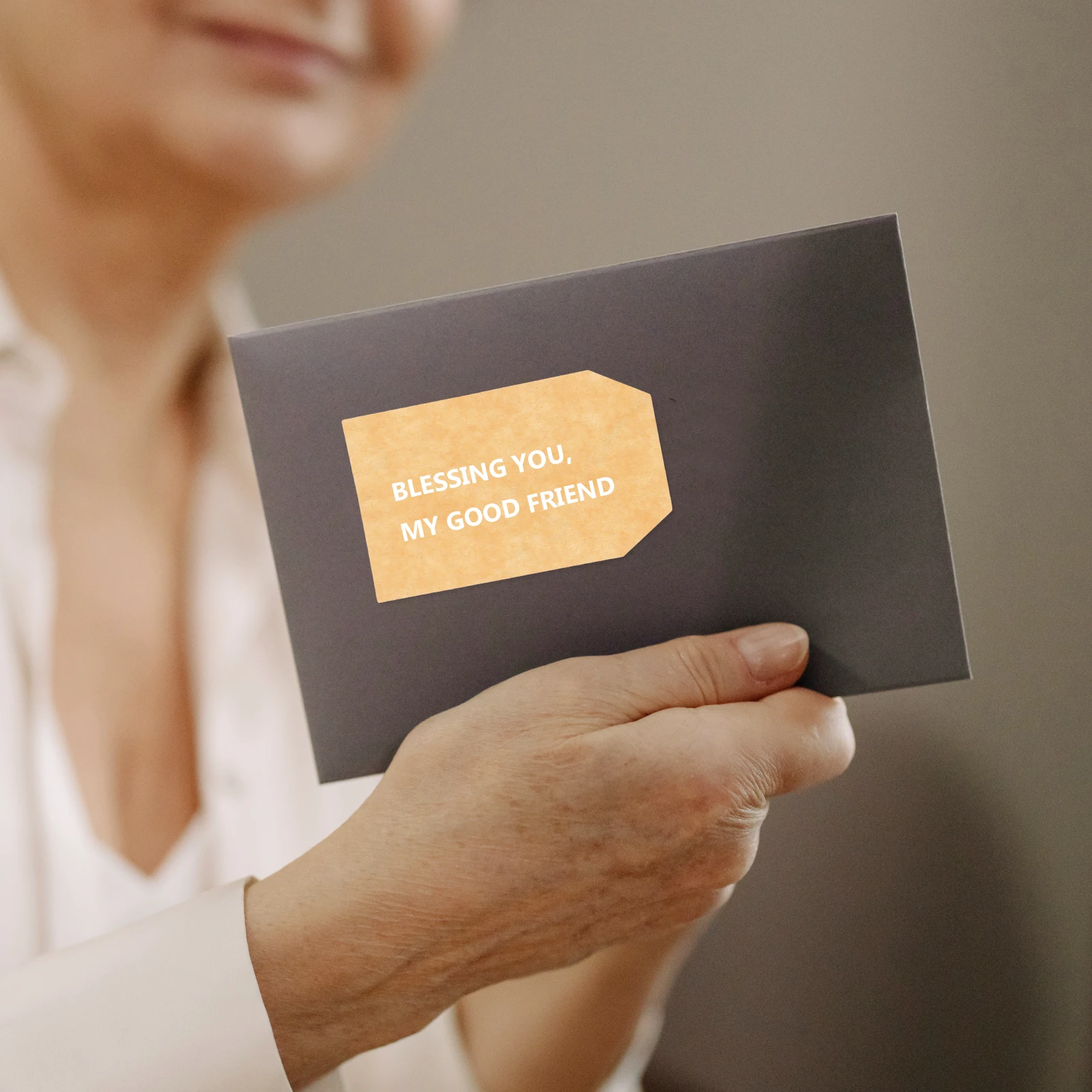 

2 Rolls Blank Kraft Paper Labels Stickers Write On Pricing Sorting Marking Tape Self Adhesive Name Tags Label Replacement For