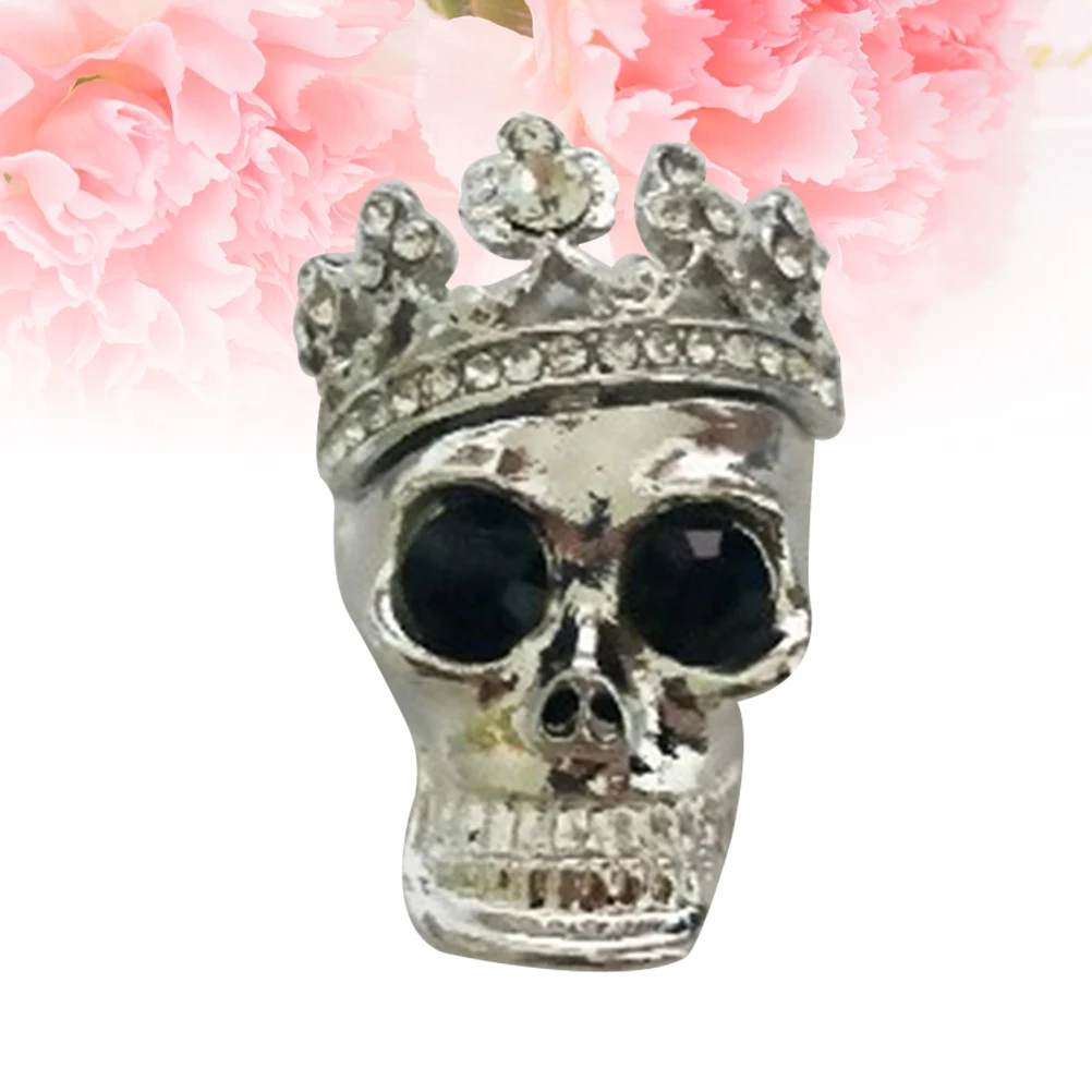 

1pc Fragrance Clip Skull Shape Perfume Holder Air Vent Decor For Perfume Clip Interior Stress Relief Gift Silver