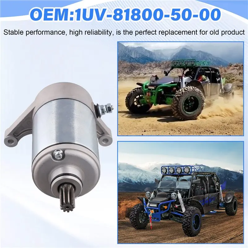 محرك بداية لموديلات ATV Raptor 350 Warrior 12V 91-29-5543, MEY350, ND128000-3762- 1UV-81800-50 4SH-81800-00