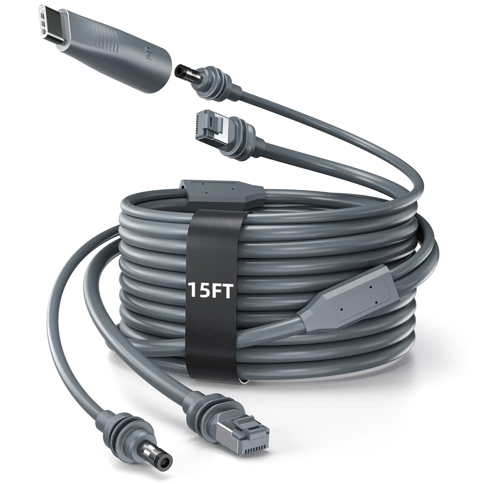 23m/30m For Starlink Mini 2 in 1 Power Cable DC/USB C to DC + RJ45 Ethernet Cable, Stable and Fast Network Wired Connection