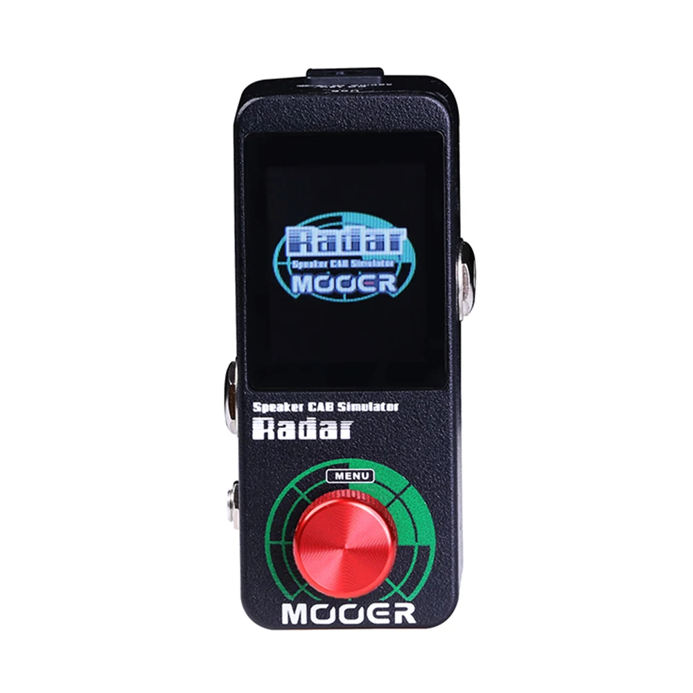 MOOER Radar guitarra Pedal multiefectos 30 altavoz gabinete simulador 36 ajustes preestablecidos de usuario 11 modelos de micrófono soporte IR personalizable