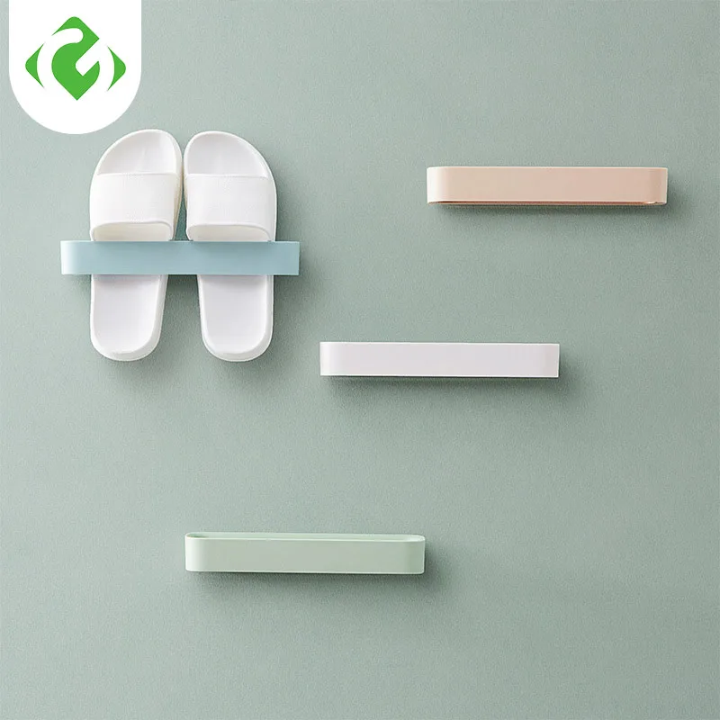 Simple style space-saving seamless stickers shoe storage rack wall paste shoe rack bathroom wall-mounted slippers shelf Shoe box