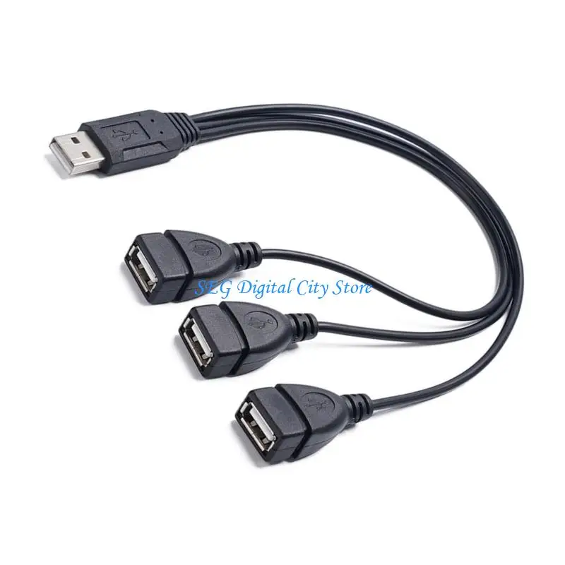 

USB -сплиттер USB -кабель U75B 1 до 3 женских удлинительных центров для компьютера для компьютера