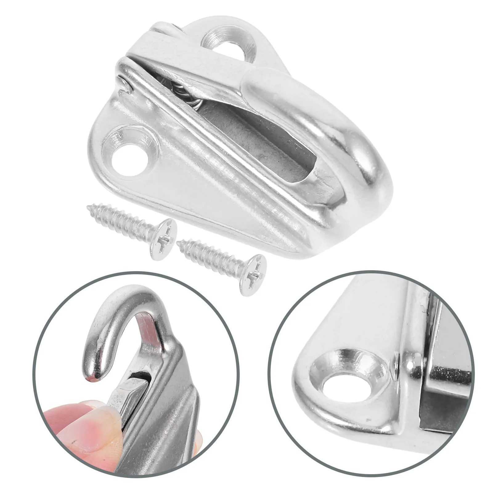 316 Stainless Steel Marine Grade Spring Hook Boat Fending Eyes Mooring Buoy Attachment Marine Hooks Accessories
