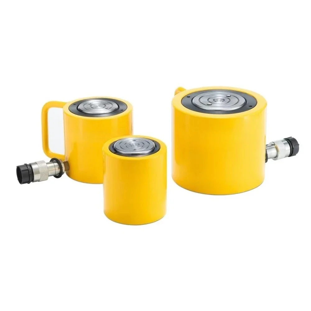 Industrial  Maintenance Equipment CE  Certified 10ton 700bar Ultra-Thin Small Single Acting Alloy Steel Hydraulic Cylinder Jack