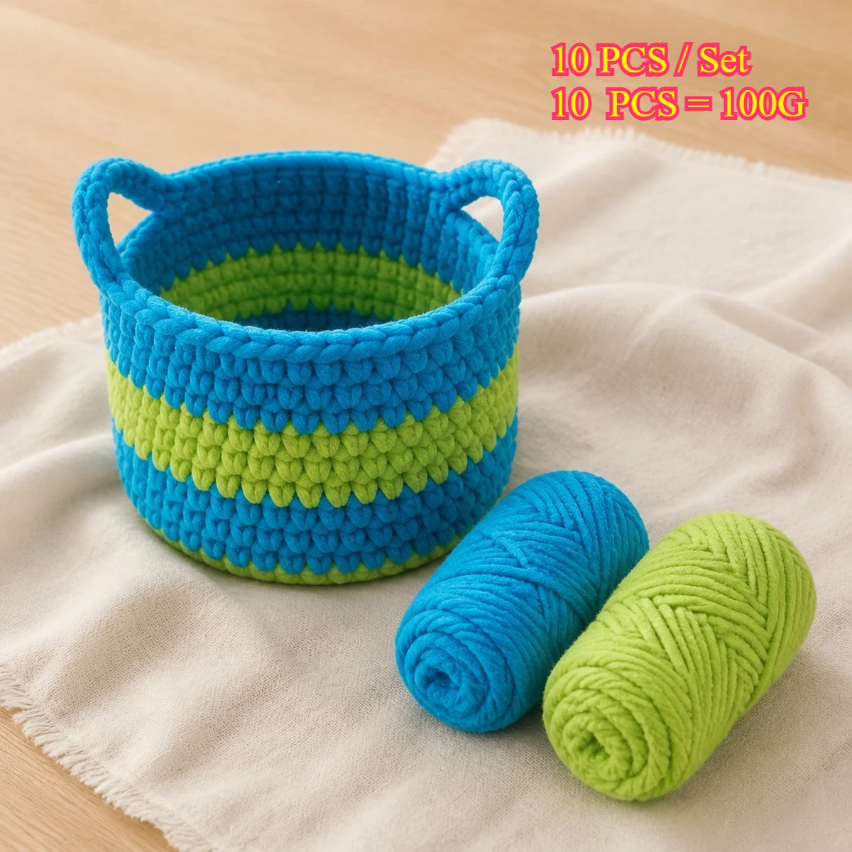 10PCS 100g Mini Milk Cotton Yarn 5 Ply Soft Multicolor Knitting Yarn For Crochet Needlework Sewing Hand Crafting Hat Dolls