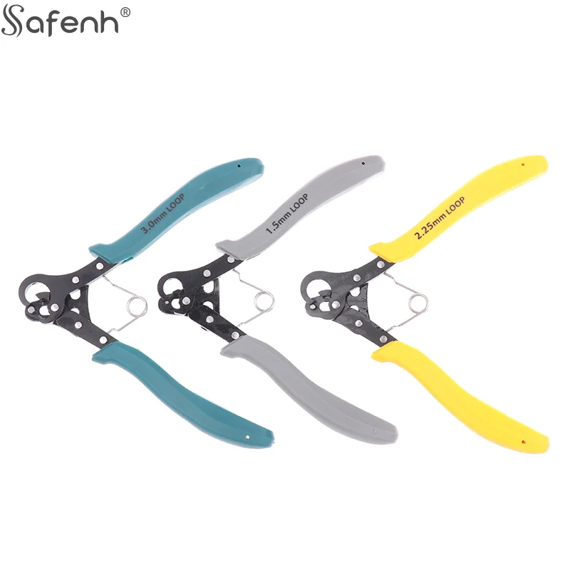 1.5/2.25/3 مللي متر سلك المتداول ذو طيات مجموعة ل سلك لف الانحناء إصلاح صنع المجوهرات أداة كماشة بأنف مستديرة لتغليف حلقة الأسلاك