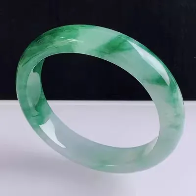 

Natural Myanmar Jade 54mm-62mm bracelet exquisite princess bracelet to send girlfriend to send mother Hetian jade