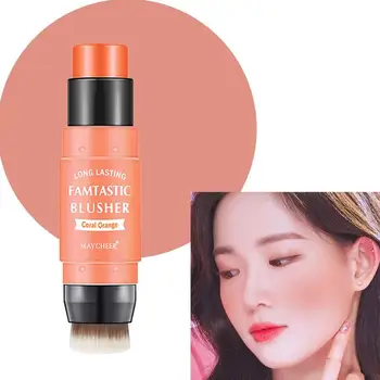 여성용 더블 헤드 및 립스틱 메이크업 선물, 볼 스틱 방수 메이크업, 크림 메이크업, 모든 피부 톤, 2 in 1