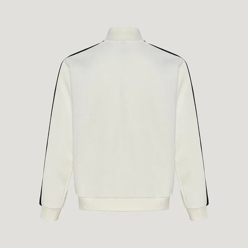 Adidas2026 Autumn Men's Waffle Casual Jacket Football Knitted Stand-up Collar Jacket KX2853