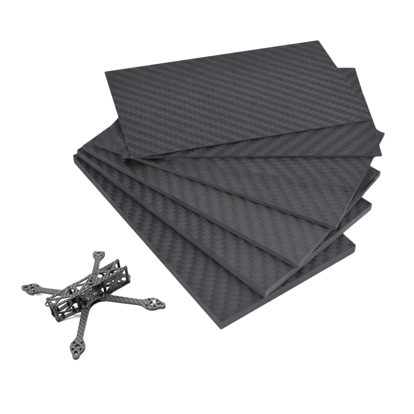Carbon Fiber Sheet carbon fiber panel carbon fiber material carbon plain weave panel thin design suitable for helicopter rc
