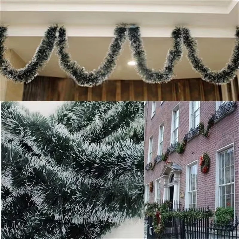 4pcs 2m christmas eve decoration bar top ribbon garland 8 m total christmas tree kitchen ornaments wedding party decoration prop