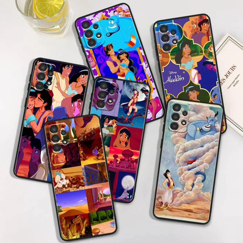 Aladin and the magic lamp Black Silicone Phone Case For Samsung A31 32 34 35 42 50 51 52 53 54 55 60 70 71 72 73 80 81 90 91