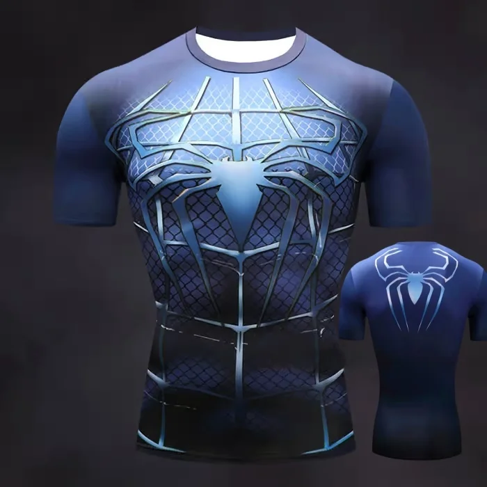 Verano Cosplay película superhéroe Capitán América mismo traje de entrenamiento físico camiseta 3D traje para padres e hijos para adultos y niños