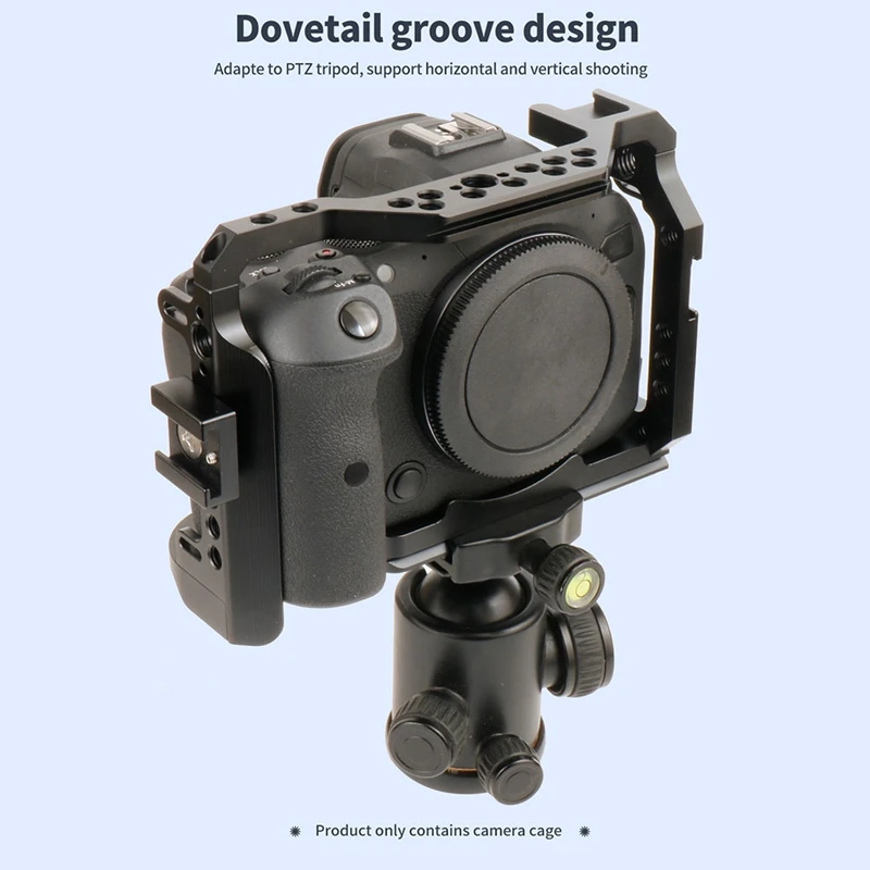 Black Aluminum Alloy Small Rig Camera Cover Video Stabilizer Mount For Eos- R5 R6