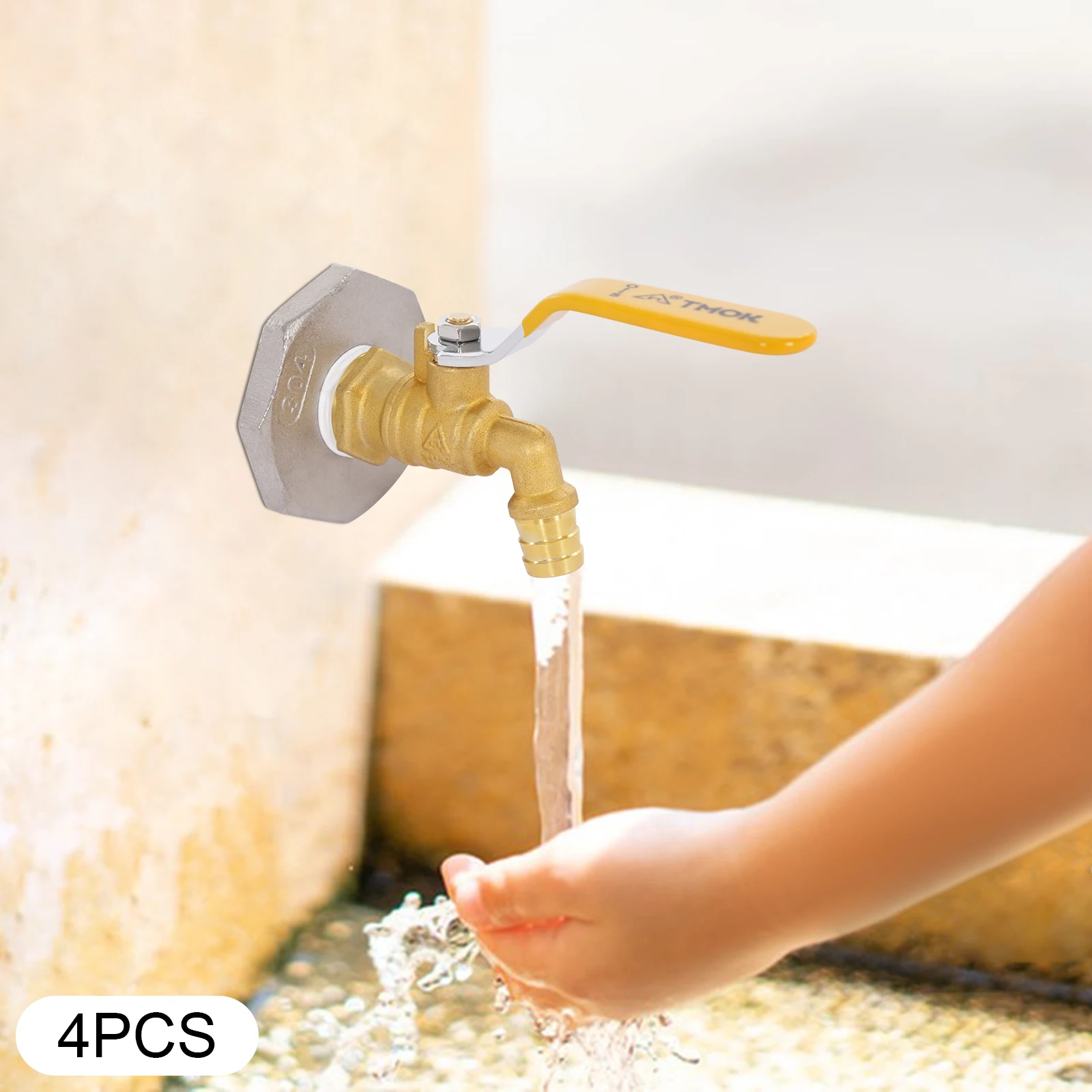 

4 шт. Барабанный кран, латунный бочкообразный кран, смеситель из нержавеющей стали подходит для пластиковых или стальных барабанов емкостью 55 галлонов