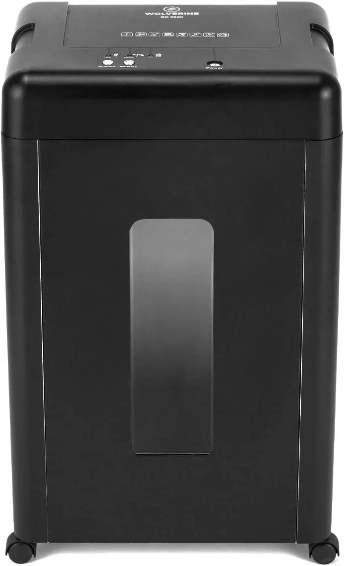 15-Sheet Super Micro Cut High Security Level P-5 Heavy Duty Paper/CD/Card Shredder for Home Office, Ultra Quiet by Manganese-S