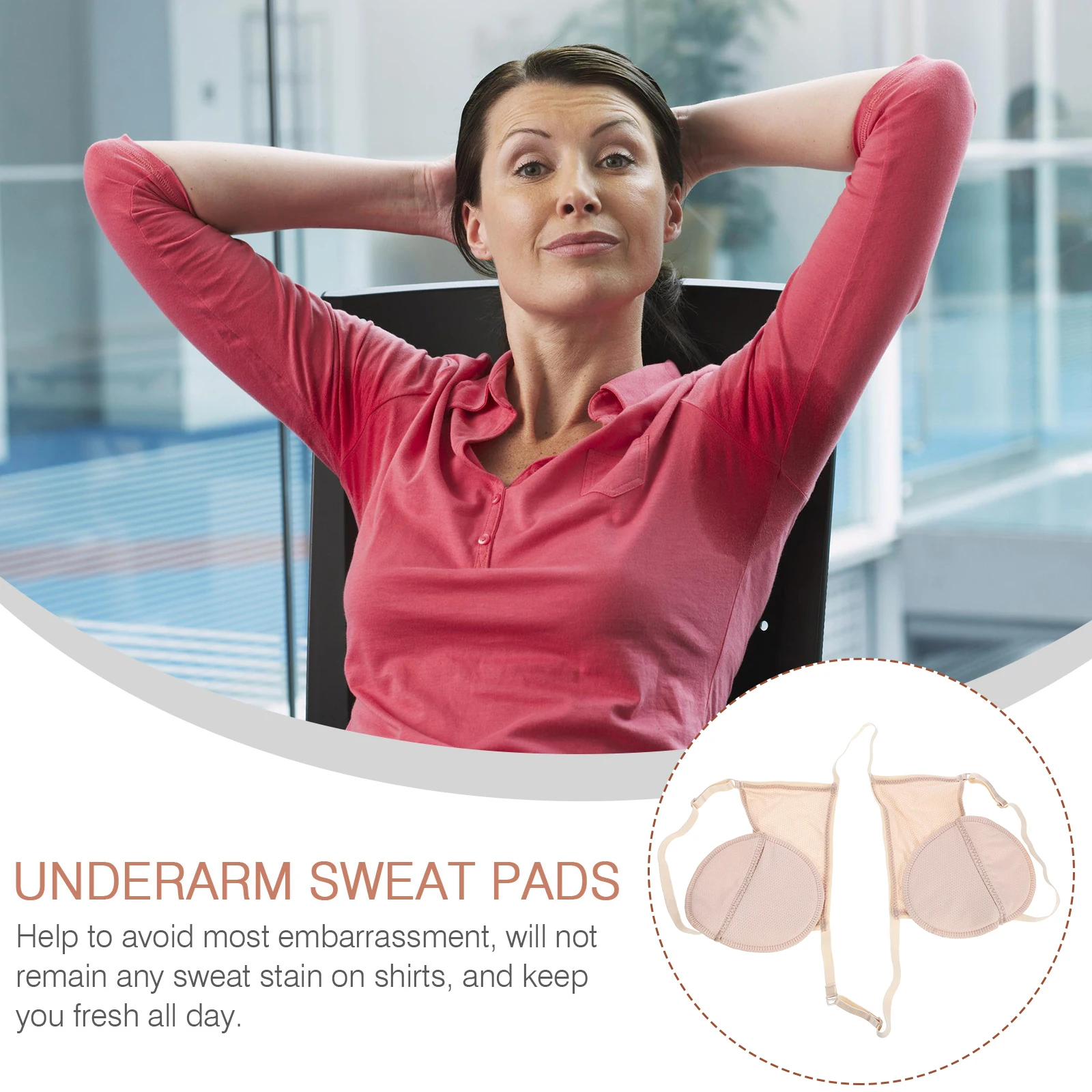 

Sweat Pad Absorption Underarms Pads Men for Sweating Reusable Armpit Breathable Woman