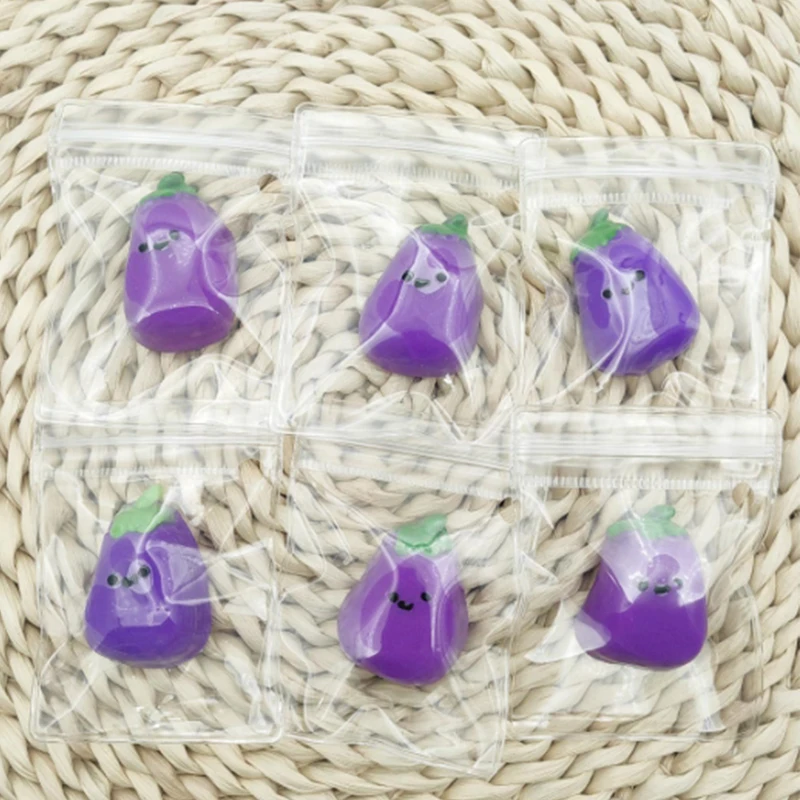 One Small Eggplant Fidget Toy, Squishy and Easily Squeezable for Stress Relief, Ideal for Kids and Adults