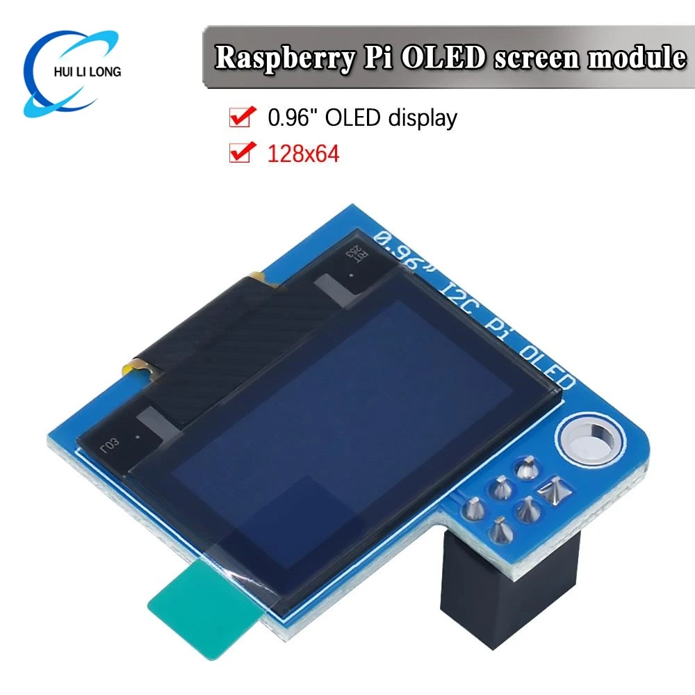 Raspberry P 0,96-дюймовый OLED I2C SSD1306 128x64 модуль синего экрана для Raspberry Pi 4B 3B Zero 2 Вт Raspberry P 0,96-дюймовый OLED I2C SSD1306 128x64 модуль синего экрана для Raspberry Pi 4B 3B Zero 2 Вт