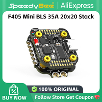 SpeedyBee F405 Mini Stack Flight Controller FC BLS 35A V2 3-6S 20x20 4-in-1 ESC Dual BECs for RC FPV Racing Drone