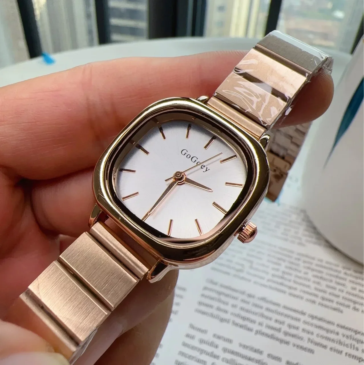 Luxury 2024 New Ladies Quartz Watch Fashion Simple Gold Women\'s Stainless Steel Clock Commercial Wristwatches Gifts Montre Femme