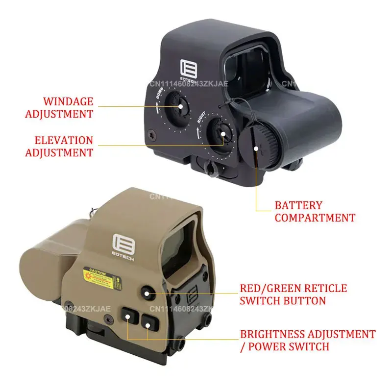 EOTech EXPS3-2 558 Holographic Red/Green Dot Sight Metal Hunting Reflex Shotgun Rifle Scope Sight W/QD 20mm Picatinny Rail Mount view 2