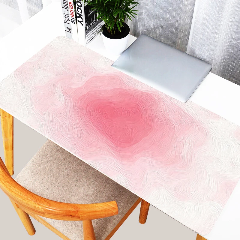 Mouse Pad Low saturation gradient color Extended Mouse Pad Purple Blue Yellow Pink Green Computer Desk Mat Gaming Keyboard Pad