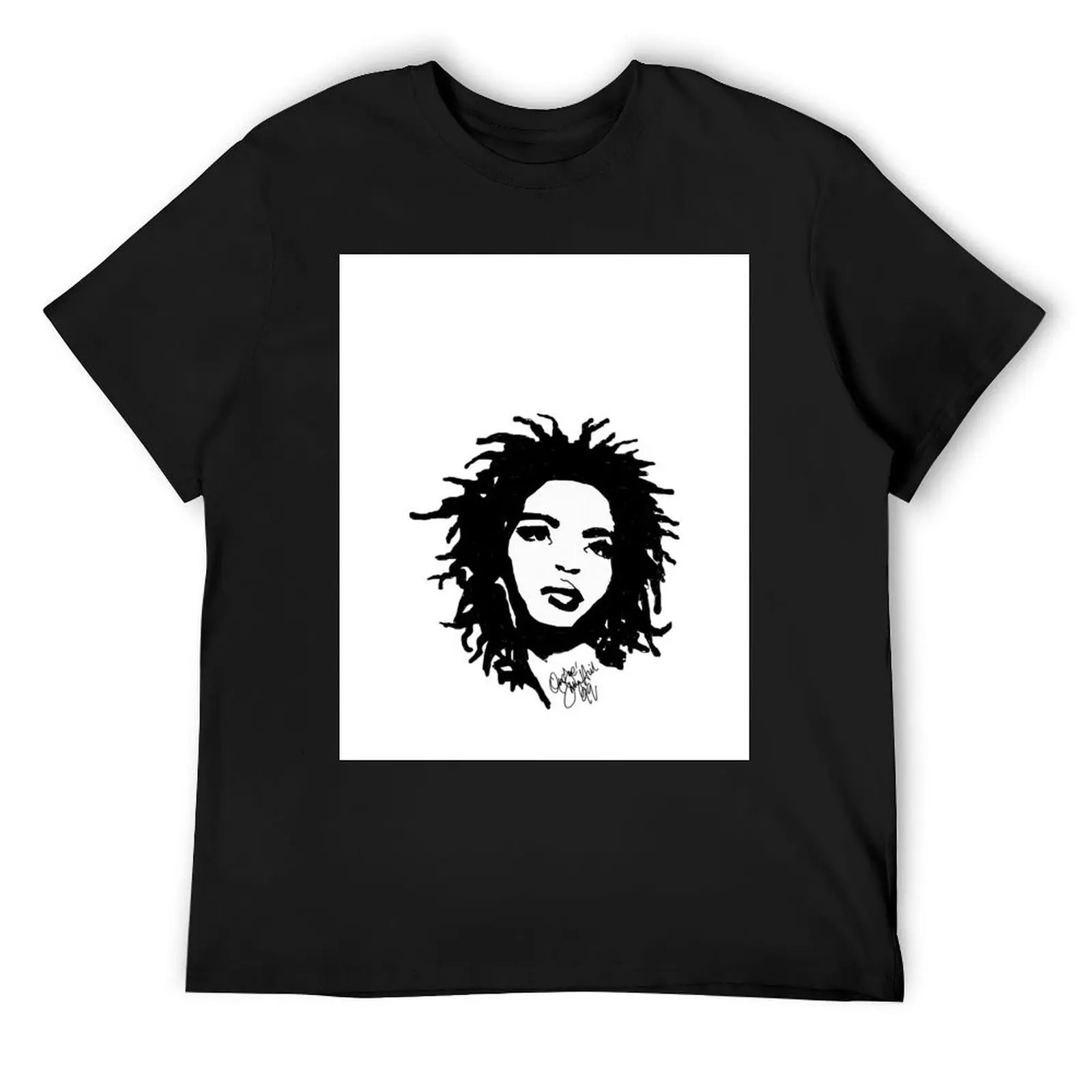 Lauryn Hill T-ShirtLIMITIED EDITION LAURYN HILL WITH SIGNATURE T-Shirt baggy shirts custom shirt mens designer t shirt