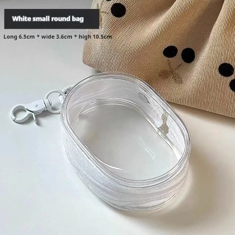 حقيبة مجوهرات شفافة، شاحن كابل بيانات، حقيبة تخزين صغيرة مستديرة، حقيبة تنظيم الهاتف #6