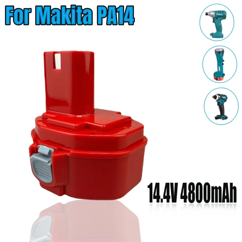 

Аккумулятор PA14 для Makita 14,4 В 4800 мАч Ni MH Аккумуляторная батарея для электроинструментов 1422,1420,1433/1435 192600 -1, 6281D,6280D