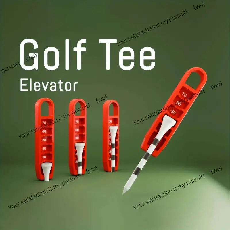 Golf Tee Elevator 3D Printed Golf Tee Height Gauge Portable Tee Height Adjuster Precise Placement at 20-70mm Gift for Golfers