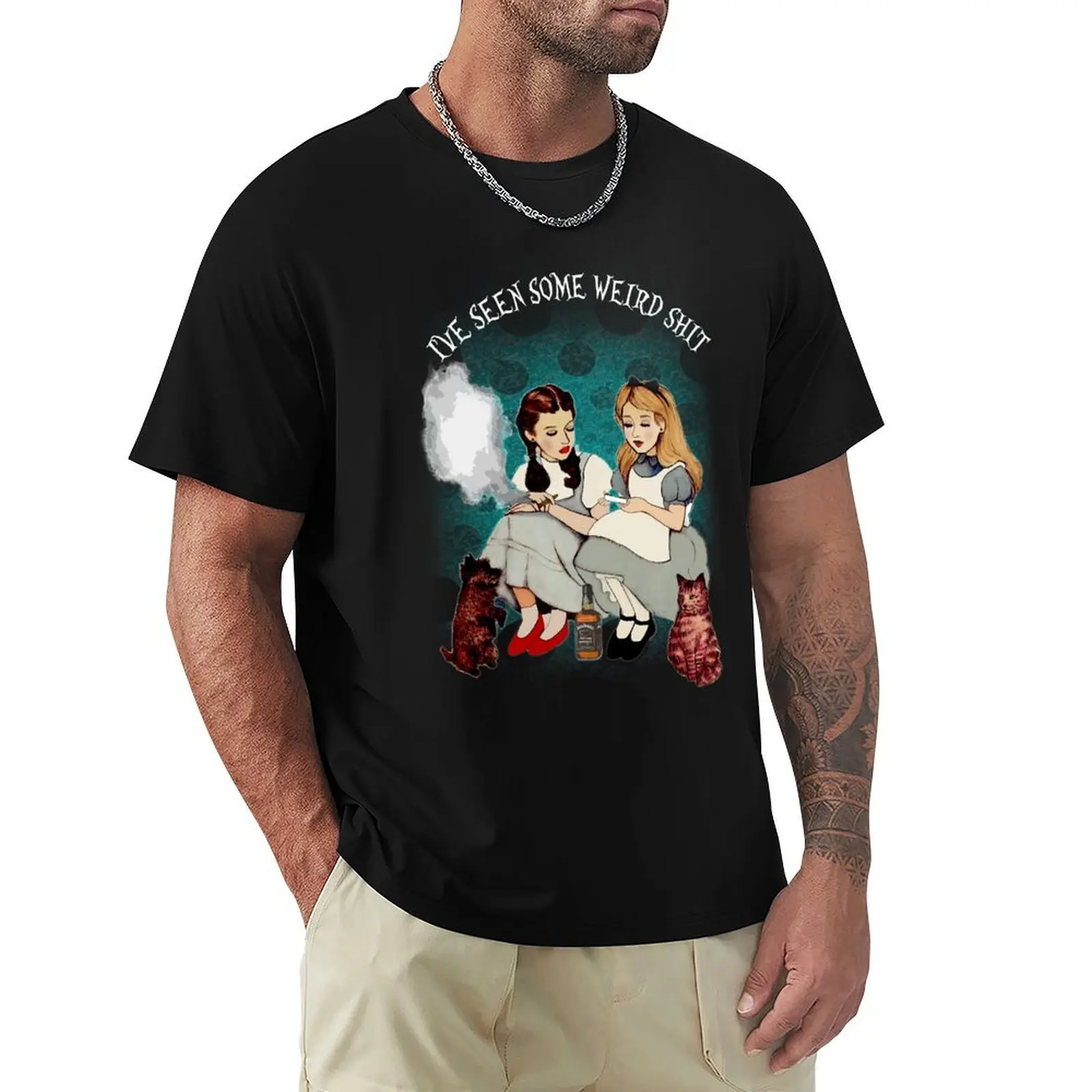 Retro Vintage Alice And Dorothy I'Ve Seen Some Weird Gifts Movie Fan T-Shirt Halloween Theme T-Shirt