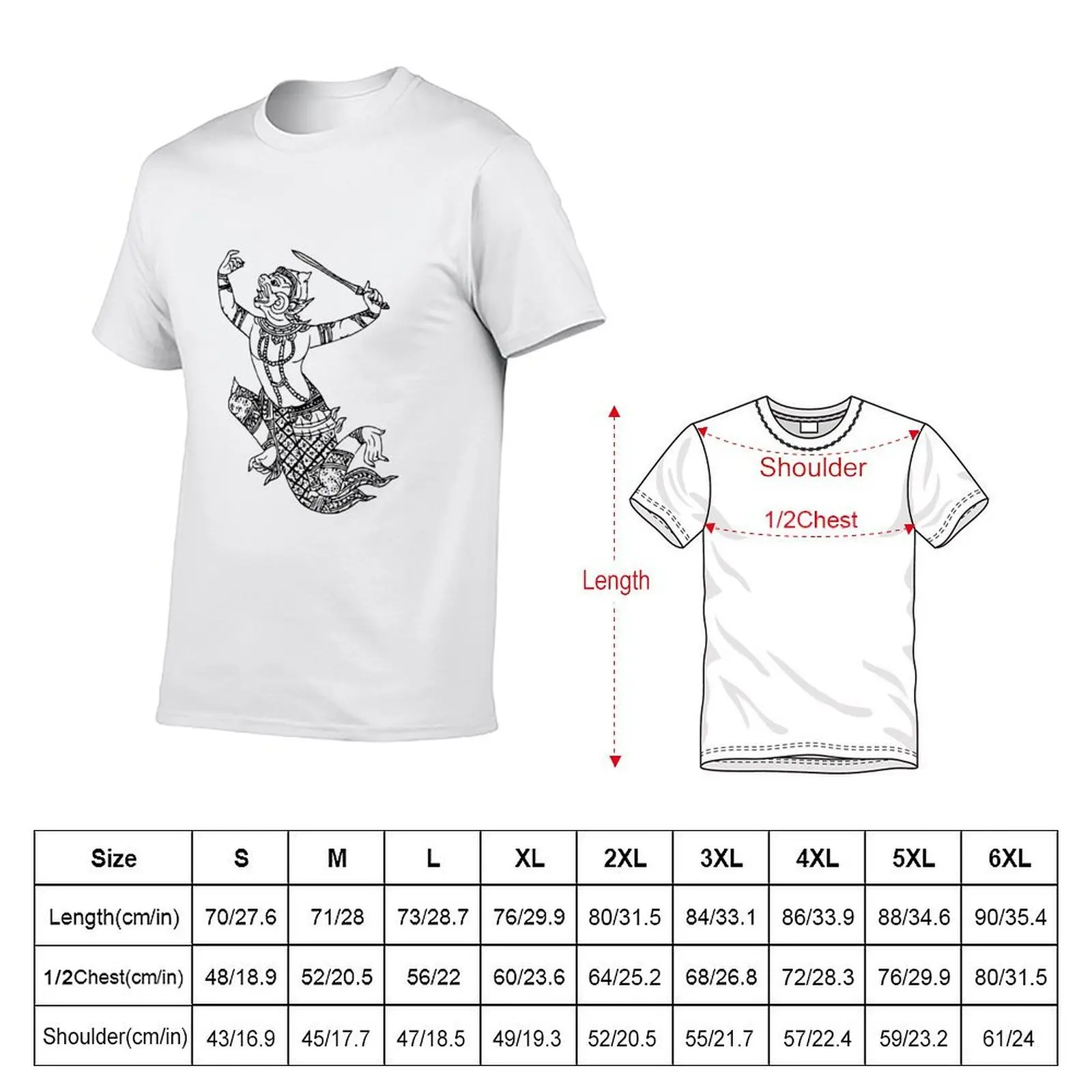 Hanuman T-Shirt oversize t-shirts man new gifts and t-shirts mens t shirt
