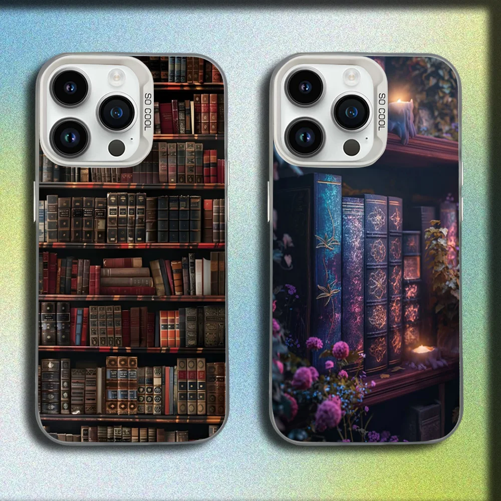 

Alchemist Shelf Book Locker Phone Case For iPhone 16,15,14,13,12,11,Mini,Pro,E,MAX White Matte Shockproof Cover