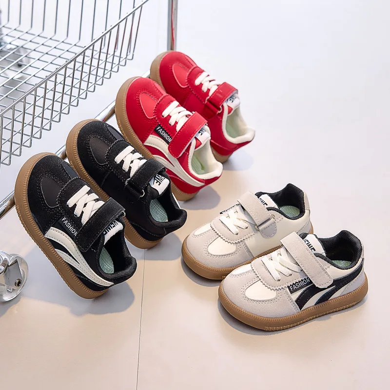 New Solid Color Casual Shoes for Boy Girl Children Sneaker Autumn Kids Sports Shoes Soft Sole Toddler Walking Shoes 1-7 Years