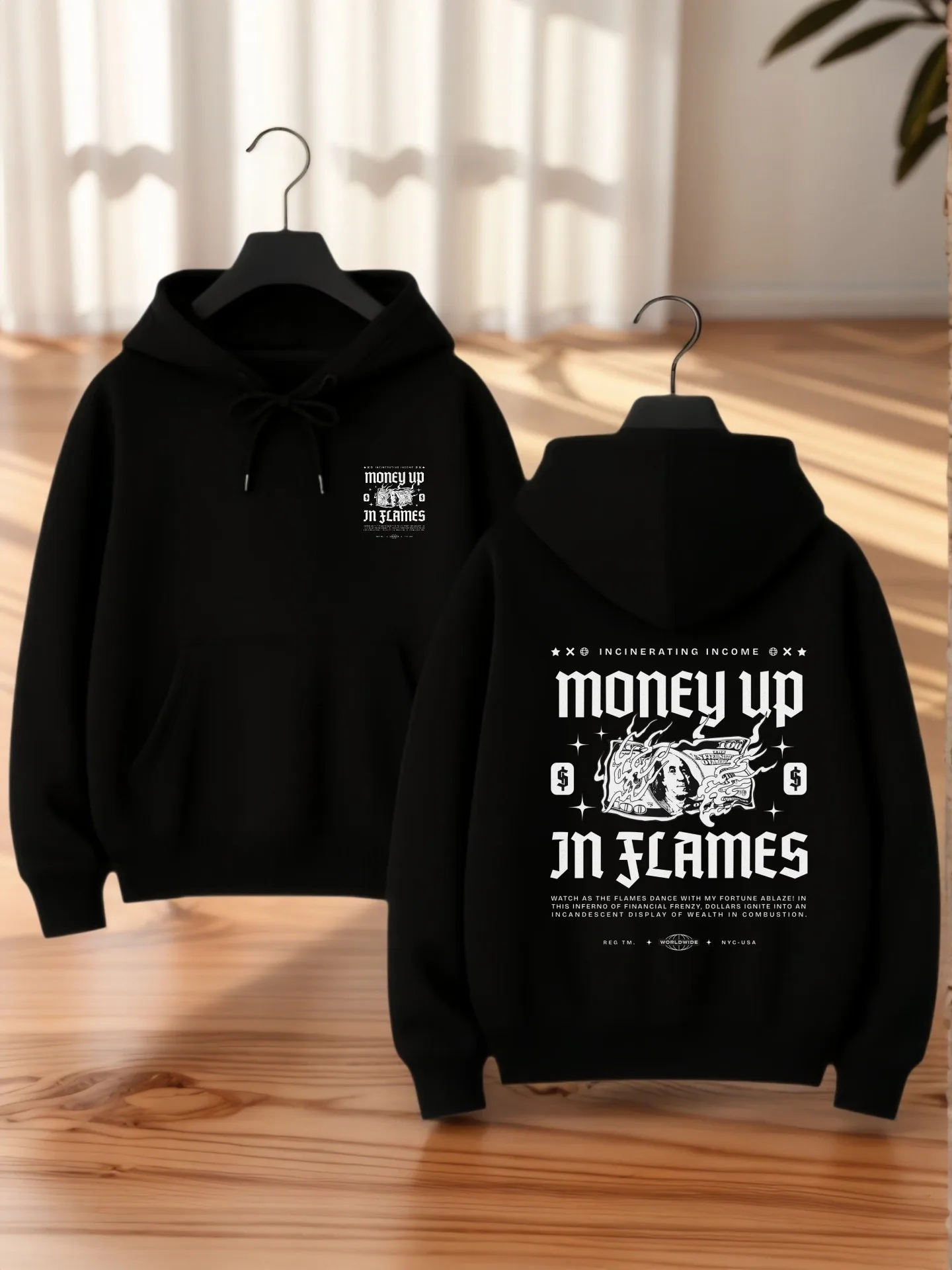 

Graphic Hoodie Women, Letter Print, Casual Aesthetic, Soft Fabric, Casual Everyday Wear, For Teens