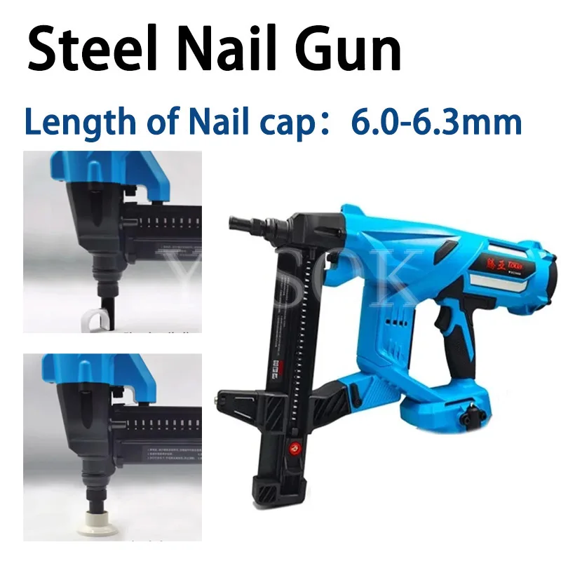 

DCCN40 Electric Steel Nail Gun Woodworking Nail Gun Steel Nail Gun Rechargeable Door and Window Nailer 20V/4Ah 100J De Hidrogel