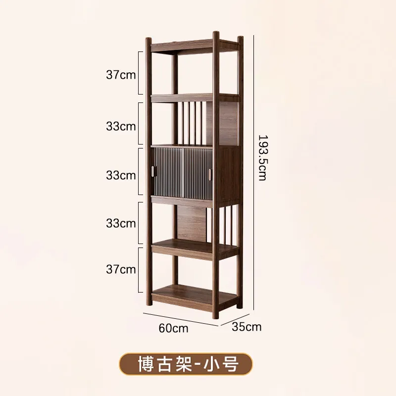 CX Solid Wood Bogu Rack Display Cabinet Modern Simple Tea New Chinese Office Duobao Pavilion Shelf