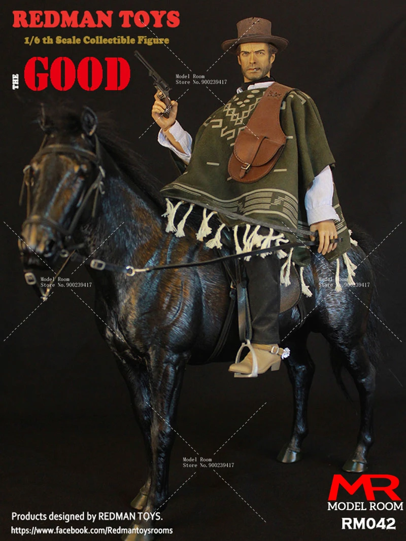 REDMAN TOYS 1/6 The Western Cowboy RM042 GOOD RM043 BAD RM044 UGLY Action Figure 12'' Male Soldier Figure Collectible Model Toy