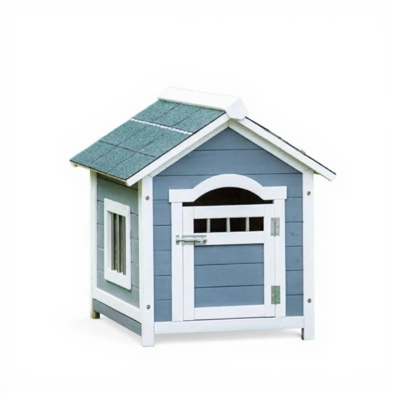 

Деревянный домик для собак на открытом воздухе, водонепроницаемое изолированное укрытие для больших собак, всесезонные, легко собрать