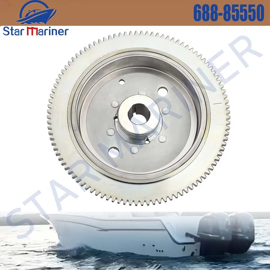 

Boat Engine Electrical Flywheel Rotor 688-85550 688-85550-00 For Yamaha Outboard Motor 2T 75HP 85HP 90HP Parsun T85-05000400W