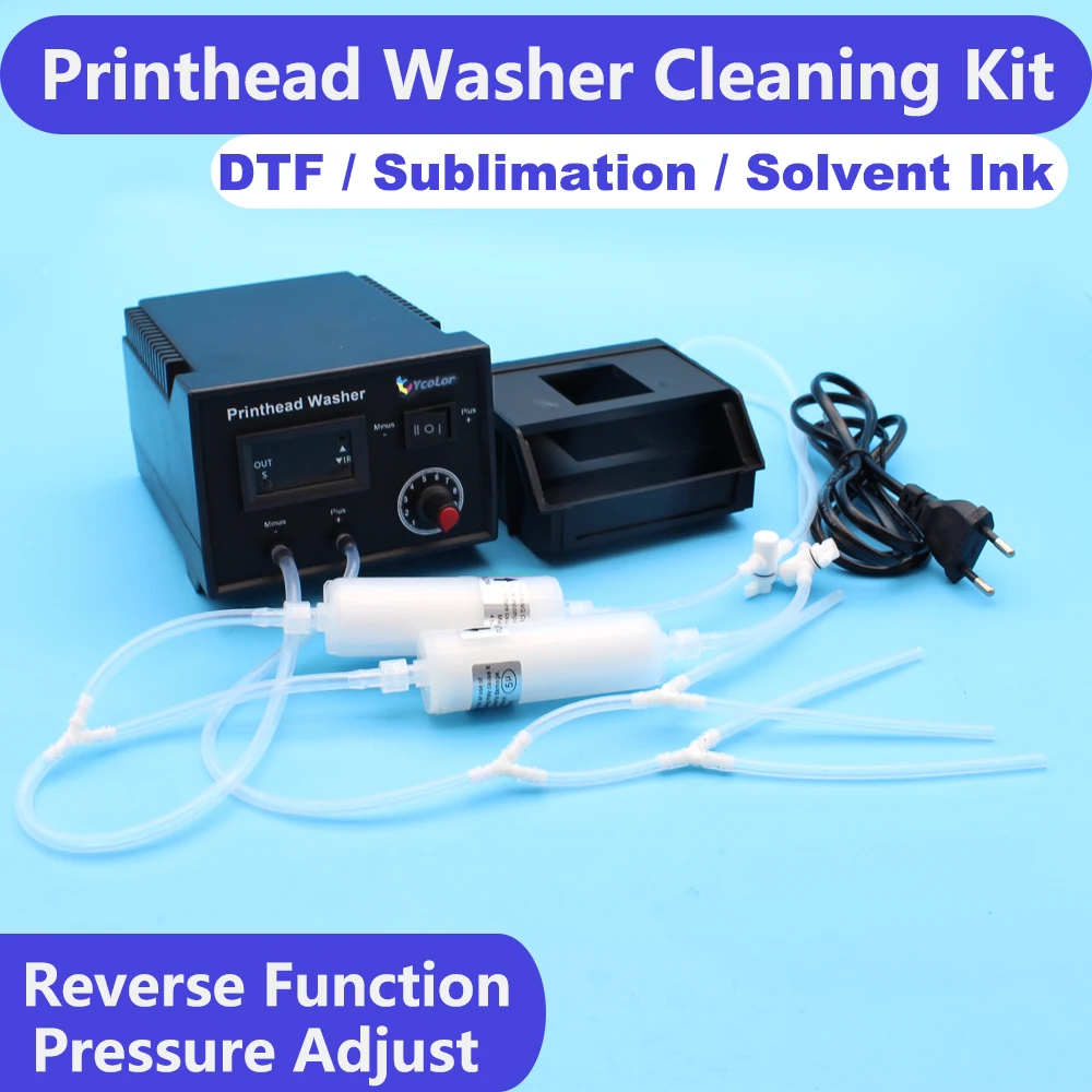 Clogged Solvent DTF Ink Printhead Unclog Impluse Suck Cleaning Machine For Epson DX6 DX7 L1800 L805 1390 P6000 Print Head Washer