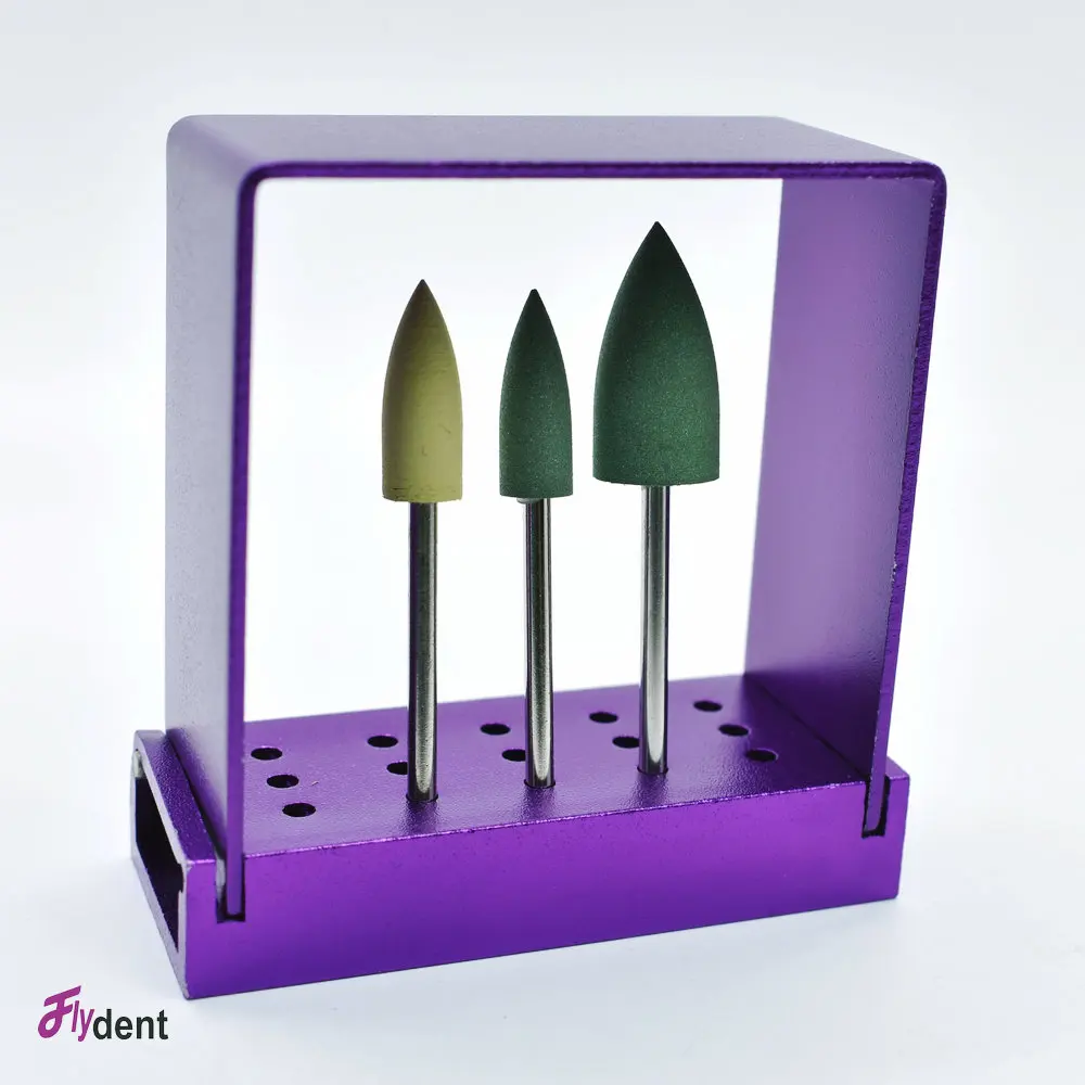 

Dentistry Drill Stand Burs Organizers Box Dental 15 Holes Bur Holder Disinfection Storage Case Odontologia Lab Tools