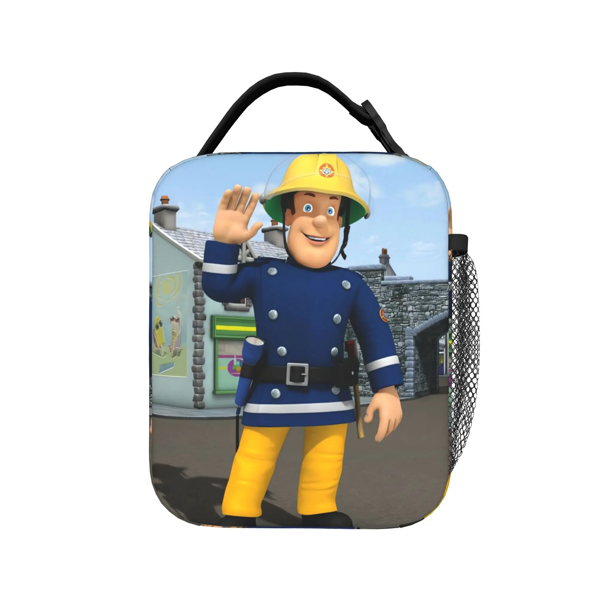 Firemans Sams Lunch Bag Convenient Lunch Box Men School Designer Cooler Bag Aesthetic Oxford Thermal Lunch Bags