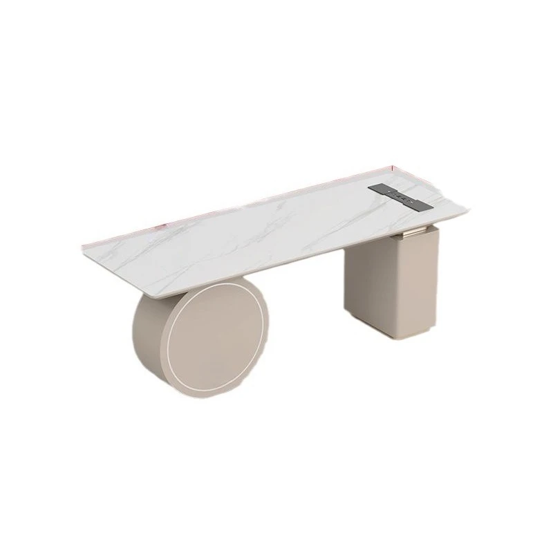 Light luxury rock slab desk Modern simple desktop office Study table Home study writing desk Computer table and chair