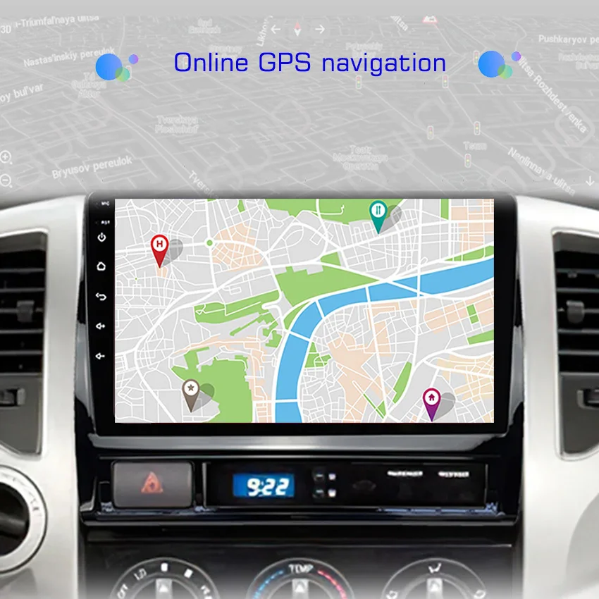 2K QLED 12 + 128GB لتويوتا تاكوما 2 هايلكس 2005-2015 Carplay ستيريو راديو السيارة الوسائط المتعددة مشغل فيديو أندرويد راديو تلقائي GPS BT