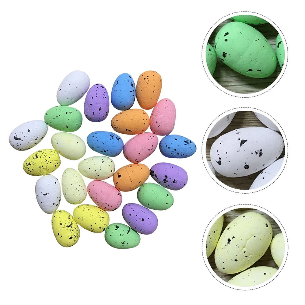 

150 pcs Colorful Simulated Quail Eggs Artificial Bird Eggs Decor for Kids Learning Easter Party Home DIY Micro Landscapes