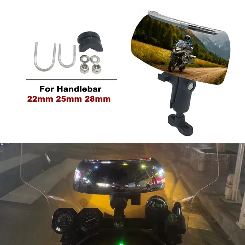 כידון 180 + תואר כתם עיוור רחב זווית מראה אחורית עבור BMW R1200GS R1250GS LC עו